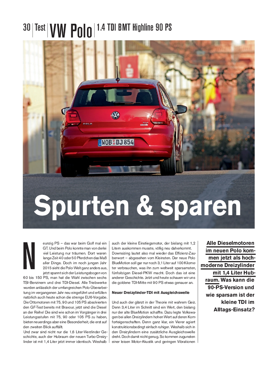 Polo 1.4 tdi test outlet